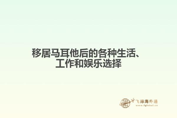移居马耳他后的各种生活、工作和娱乐选择