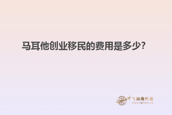 马耳他创业移民的费用是多少？