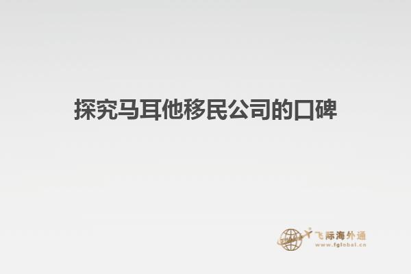 探究马耳他移民公司的口碑