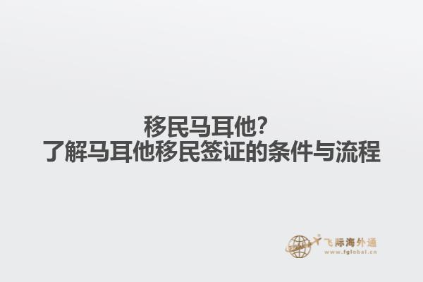 移民马耳他？了解马耳他移民签证的条件与流程