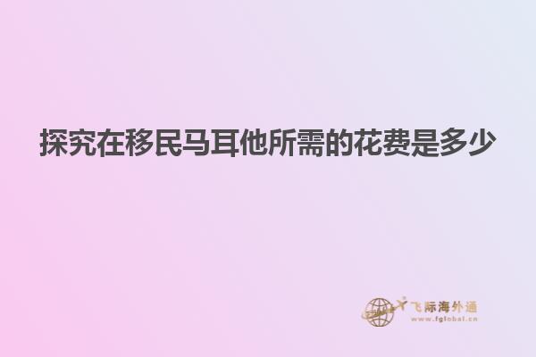 探究在移民马耳他所需的花费是多少
