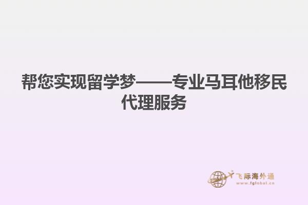 帮您实现留学梦——专业马耳他移民代理服务