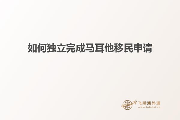 如何独立完成马耳他移民申请