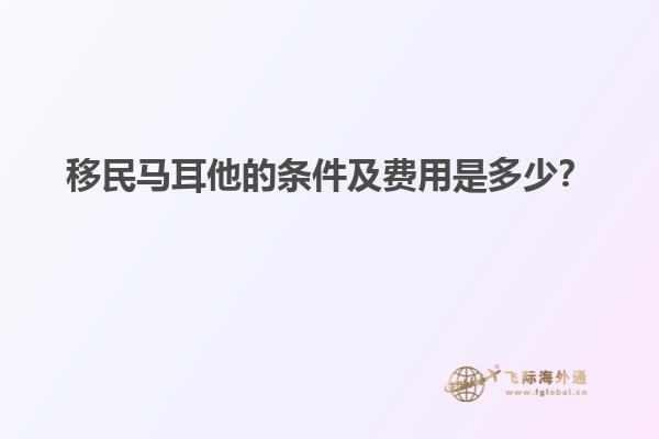 移民马耳他的条件及费用是多少？