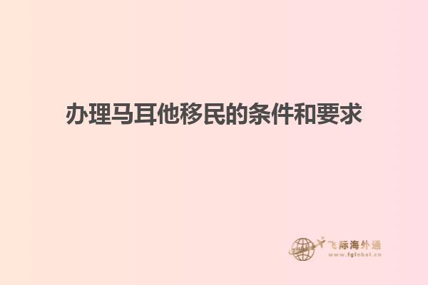 办理马耳他移民的条件和要求