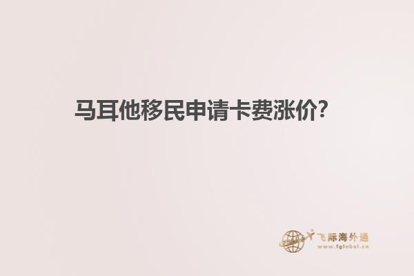 马耳他移民申请卡费涨价？