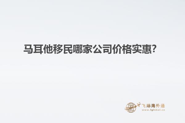 马耳他移民哪家公司价格实惠？