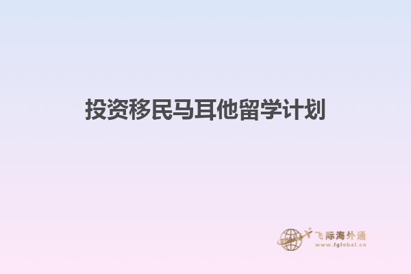 投资移民马耳他留学计划