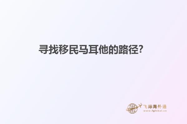 寻找移民马耳他的路径？