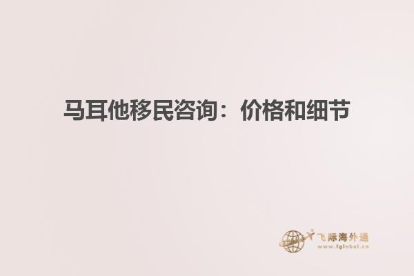 马耳他移民咨询：价格和细节