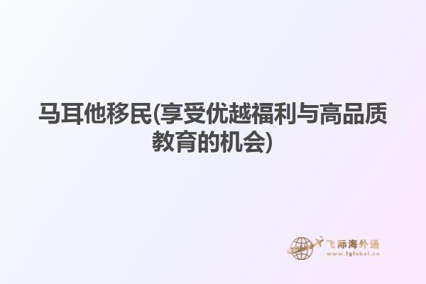 马耳他移民(享受优越福利与高品质教育的机会)