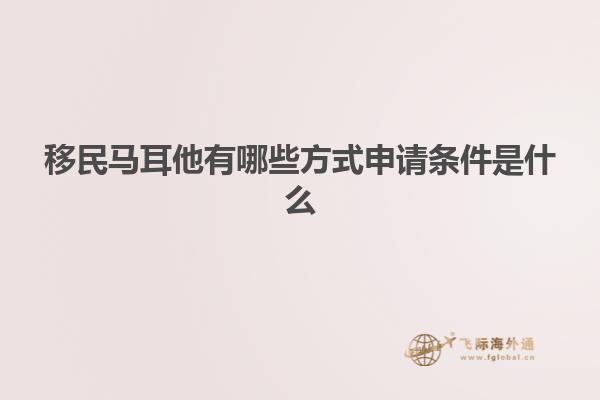 移民马耳他有哪些方式申请条件是什么
