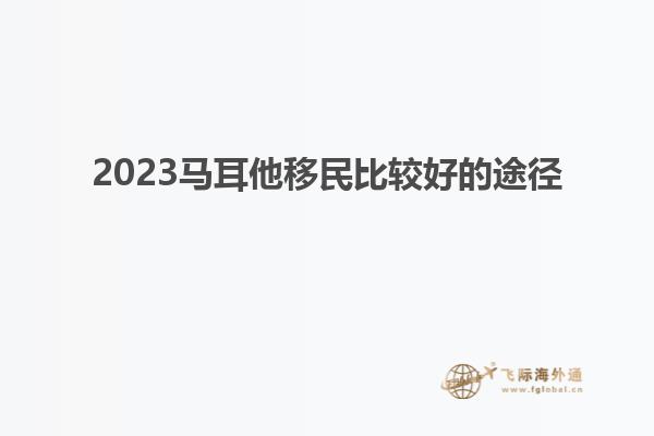 2023马耳他移民比较好的途径
