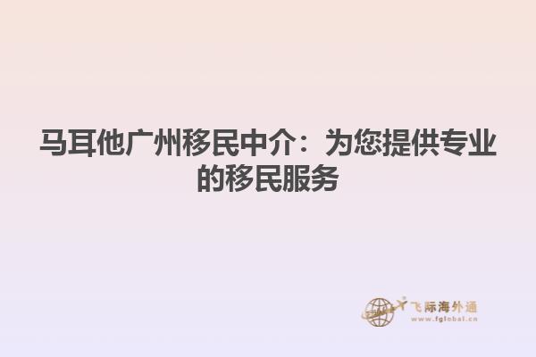 马耳他广州移民中介：为您提供专业的移民服务