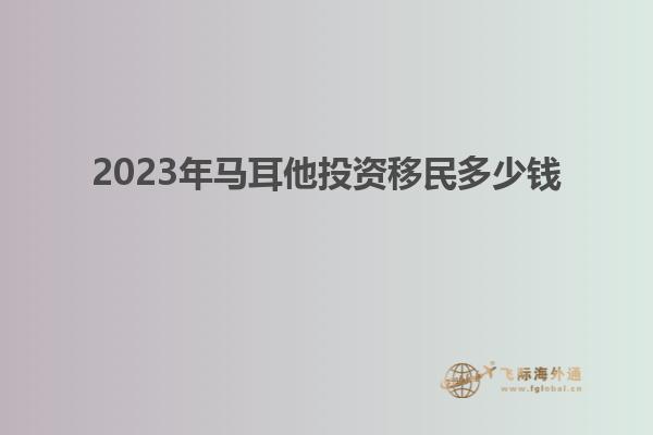 2023年马耳他投资移民多少钱