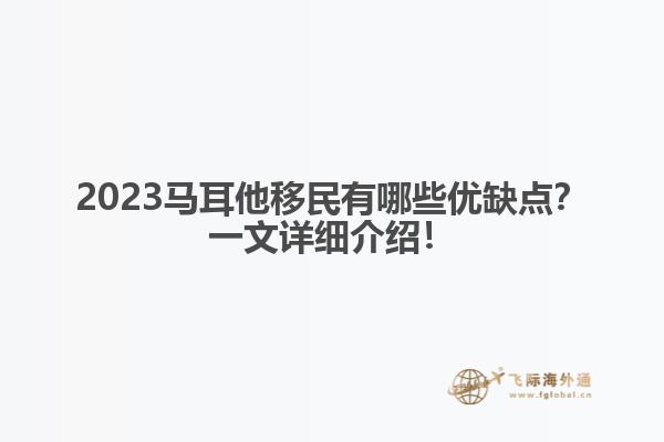 2023马耳他移民有哪些优缺点？一文详细介绍！