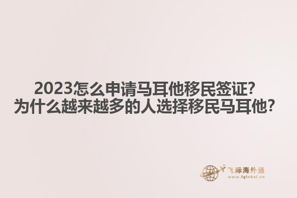 2023怎么申请马耳他移民签证？为什么越来越多的人选择移民马耳他？