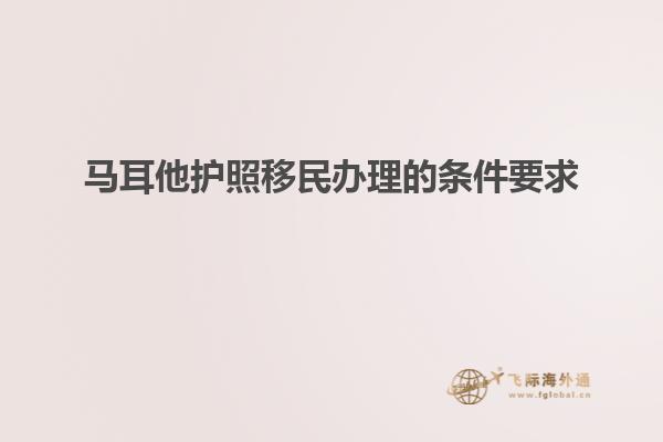马耳他护照移民办理的条件要求