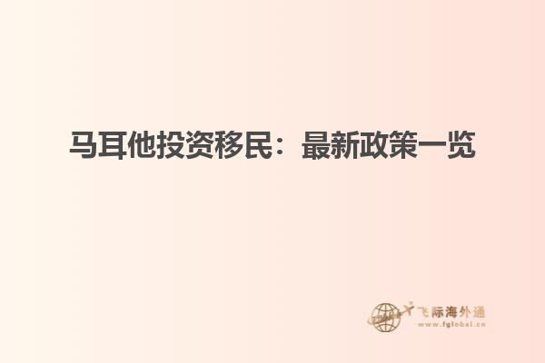 马耳他投资移民：最新政策一览