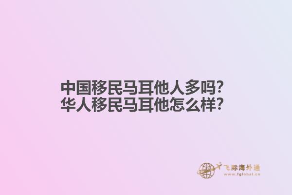中国移民马耳他人多吗？华人移民马耳他怎么样？
