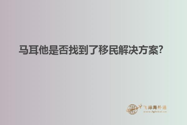 马耳他是否找到了移民解决方案？