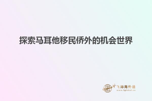 探索马耳他移民侨外的机会世界
