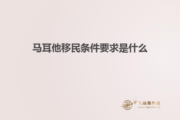 马耳他移民条件要求是什么