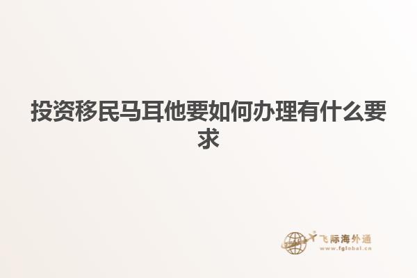 投资移民马耳他要如何办理有什么要求