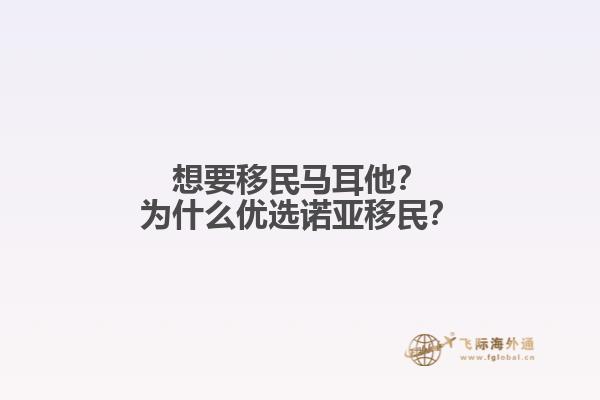 想要移民马耳他？为什么优选诺亚移民？