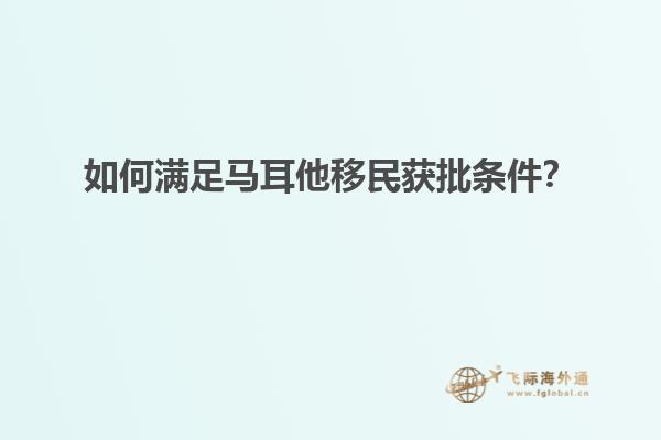 如何满足马耳他移民获批条件？