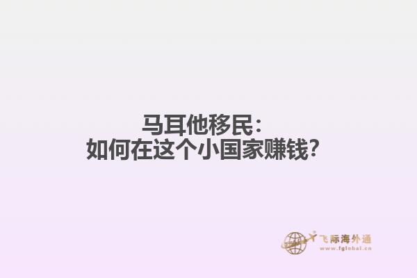 马耳他移民：如何在这个小国家赚钱？