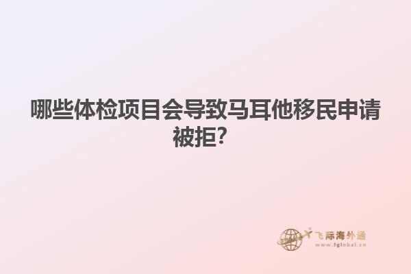 哪些体检项目会导致马耳他移民申请被拒？