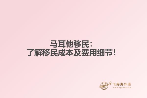 马耳他移民：了解移民成本及费用细节！