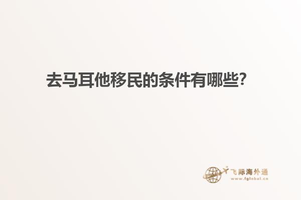 去马耳他移民的条件有哪些？