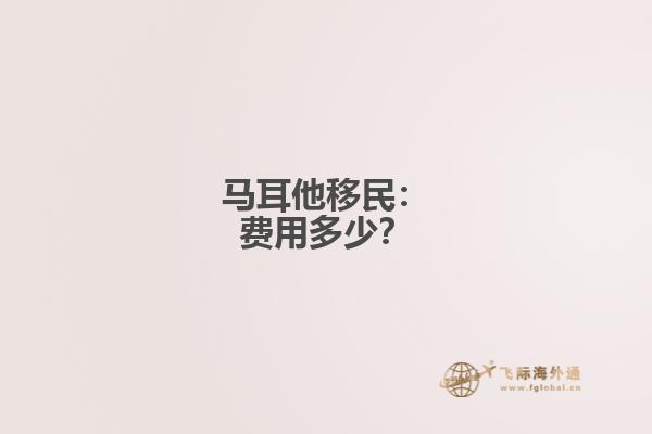 马耳他移民：费用多少？