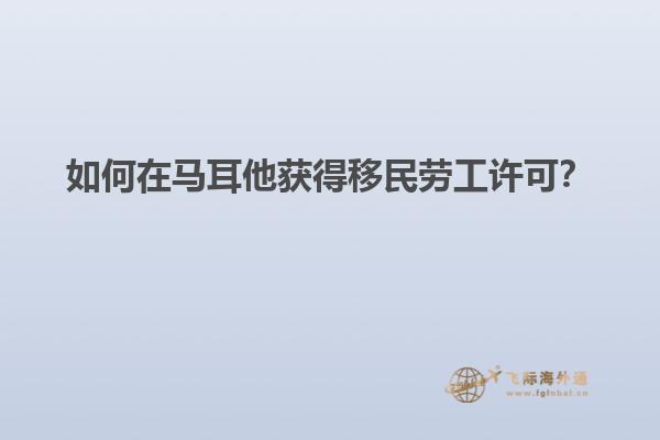 如何在马耳他获得移民劳工许可？