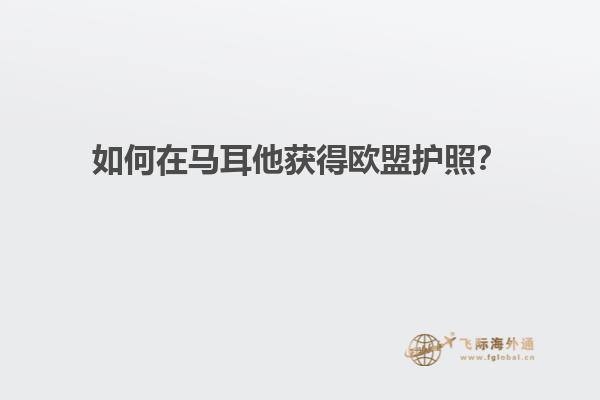 如何在马耳他获得欧盟护照？