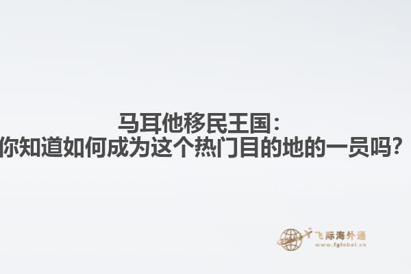 马耳他移民王国：你知道如何成为这个热门目的地的一员吗？