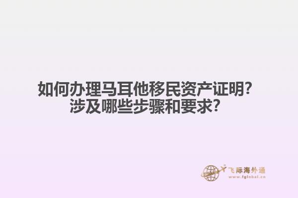 如何办理马耳他移民资产证明？涉及哪些步骤和要求？