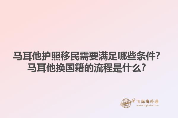 马耳他护照移民需要满足哪些条件？马耳他换国籍的流程是什么？