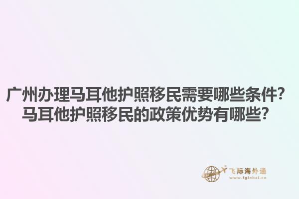广州办理马耳他护照移民需要哪些条件？马耳他护照移民的政策优势有哪些？1.jpg