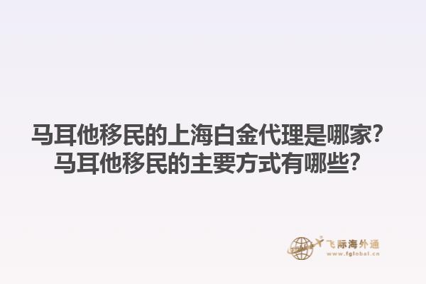 马耳他移民的上海白金代理是哪家？马耳他移民的主要方式有哪些？