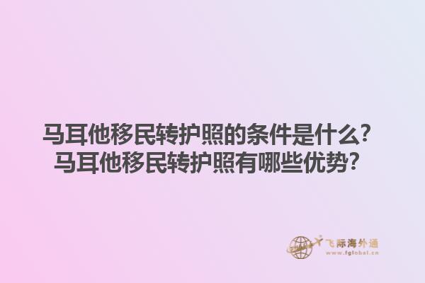 马耳他移民转护照的条件是什么？马耳他移民转护照有哪些优势？1.jpg