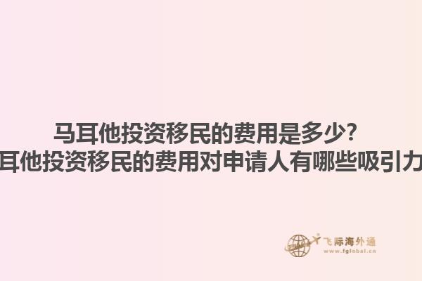 马耳他投资移民的费用是多少？马耳他投资移民的费用对申请人有哪些吸引力？
