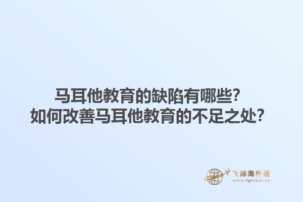 马耳他教育的缺陷有哪些？如何改善马耳他教育的不足之处？