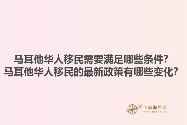马耳他华人移民需要满足哪些条件？马耳他华人移民的最新政策有哪些变化？