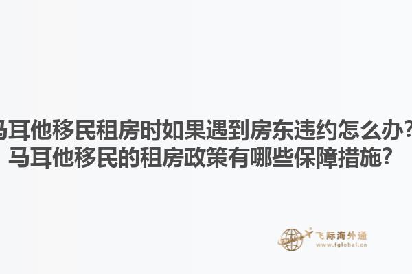 马耳他移民租房时如果遇到房东违约怎么办？马耳他移民的租房政策有哪些保障措施？