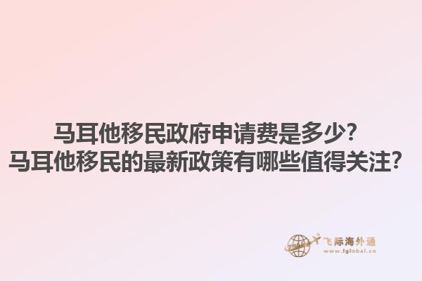 马耳他移民政府申请费是多少？马耳他移民的最新政策有哪些值得关注？