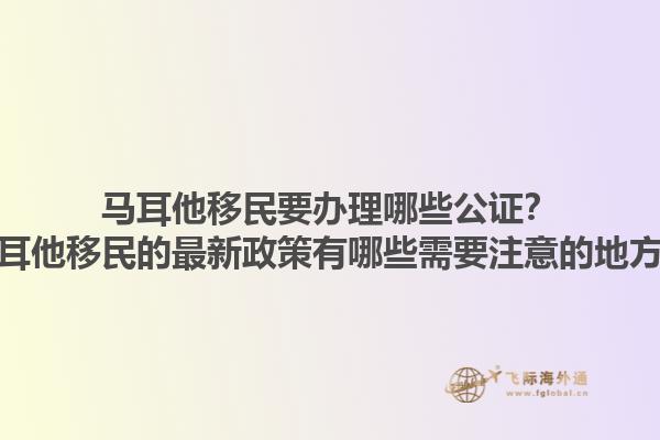马耳他移民要办理哪些公证？马耳他移民的最新政策有哪些需要注意的地方？