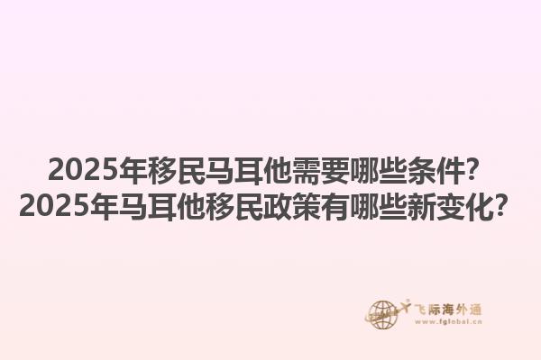2025年移民马耳他需要哪些条件？2025年马耳他移民政策有哪些新变化？